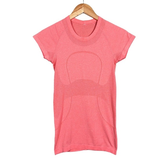 LULULEMON Swiftly Tech Short Sleeve Crew in Heathered Alarming - Picture 7 of 13